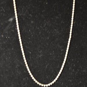 Vintage Tennis 16 inch Clear Crystal Gemstone Silver Tone Choker Necklace